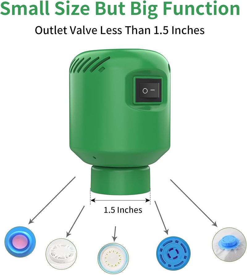 Lisacool Vacuum Pump for Storage Bags Electric Pump for Vacuum Storage Bags Space Saver Bag Portable Electric Pump - Image 3